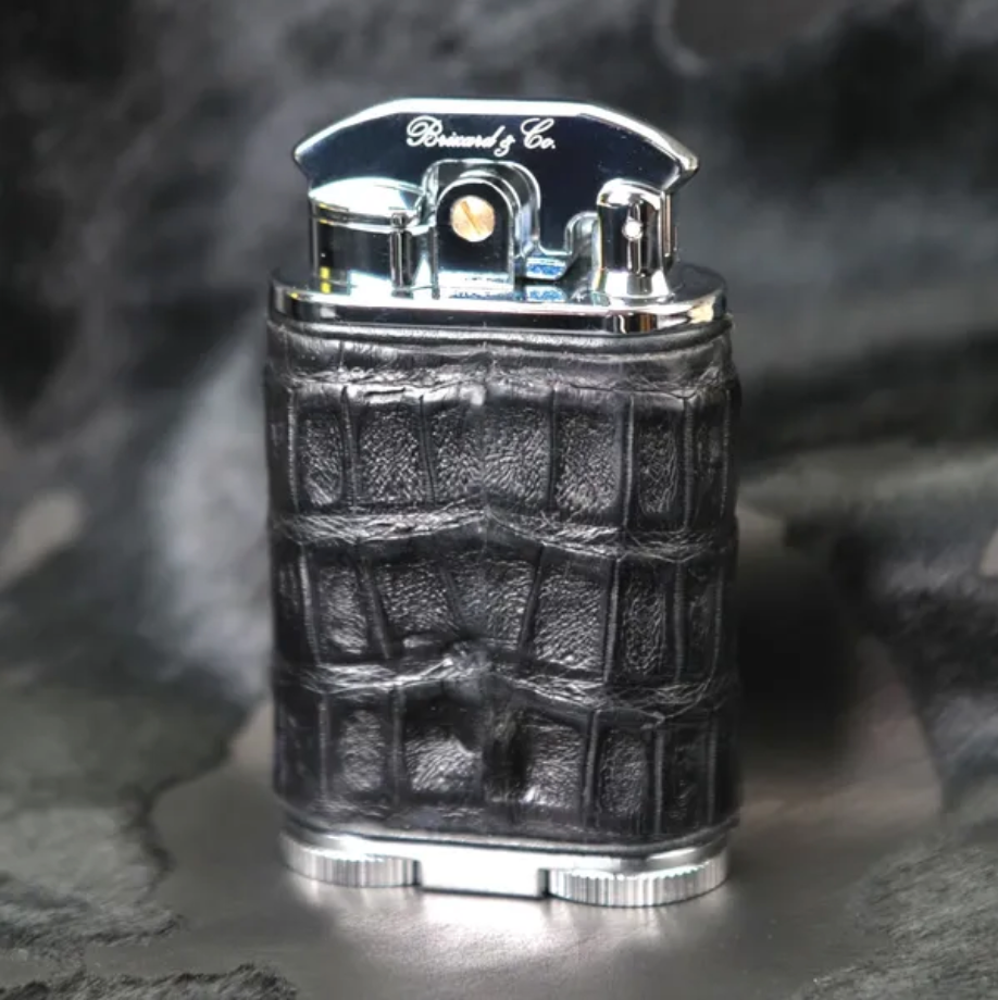 Brizard & Co. Gatsby Lighter - Genuine Black Caiman